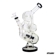 Load image into Gallery viewer, Recycler Helix Inline Perc Bong