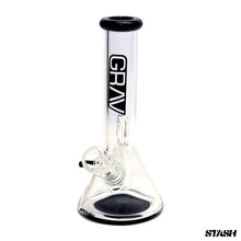 Load image into Gallery viewer, Grav Black Accent Mini Bong
