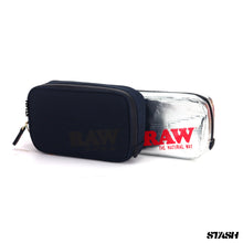 Load image into Gallery viewer, RAW Black Smell Proof Smokers Pouch V2