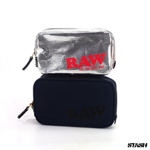 Load image into Gallery viewer, RAW Black Smell Proof Smokers Pouch V2