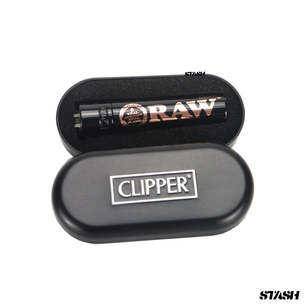 RAW x Clipper Lighter Full Metal Rose Gold