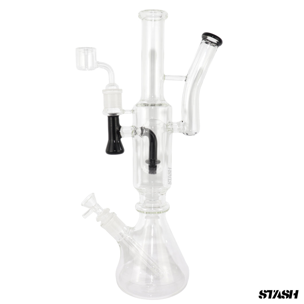 2 in 1 Beaker Bong and Dab Rig Combo