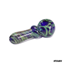 Load image into Gallery viewer, Phoenix Blue Flower Pipe
