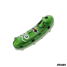 Load image into Gallery viewer, Pickle Rick Hand Pipe
