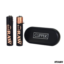 Load image into Gallery viewer, RAW x Clipper Lighter Full Metal Rose Gold
