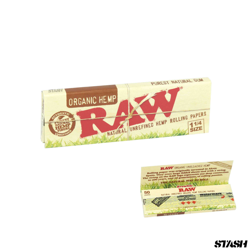 RAW Organic Hemp 1 1/4 Papers