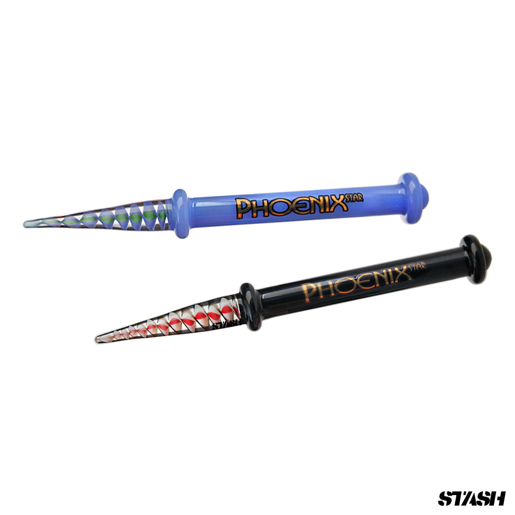 Phoenix Swirl Glass Dabber Pen
