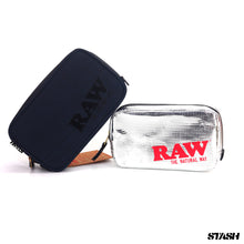 Load image into Gallery viewer, RAW Black Smell Proof Smokers Pouch V2

