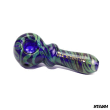 Load image into Gallery viewer, Phoenix Blue Flower Pipe
