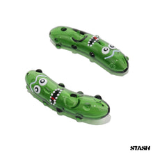 Load image into Gallery viewer, Pickle Rick Hand Pipe
