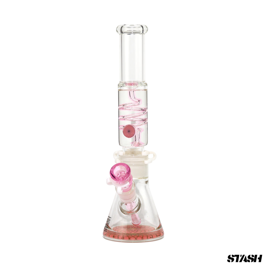 Pink Freezable Beaker Bong