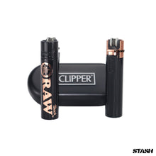 Load image into Gallery viewer, RAW x Clipper Lighter Full Metal Rose Gold
