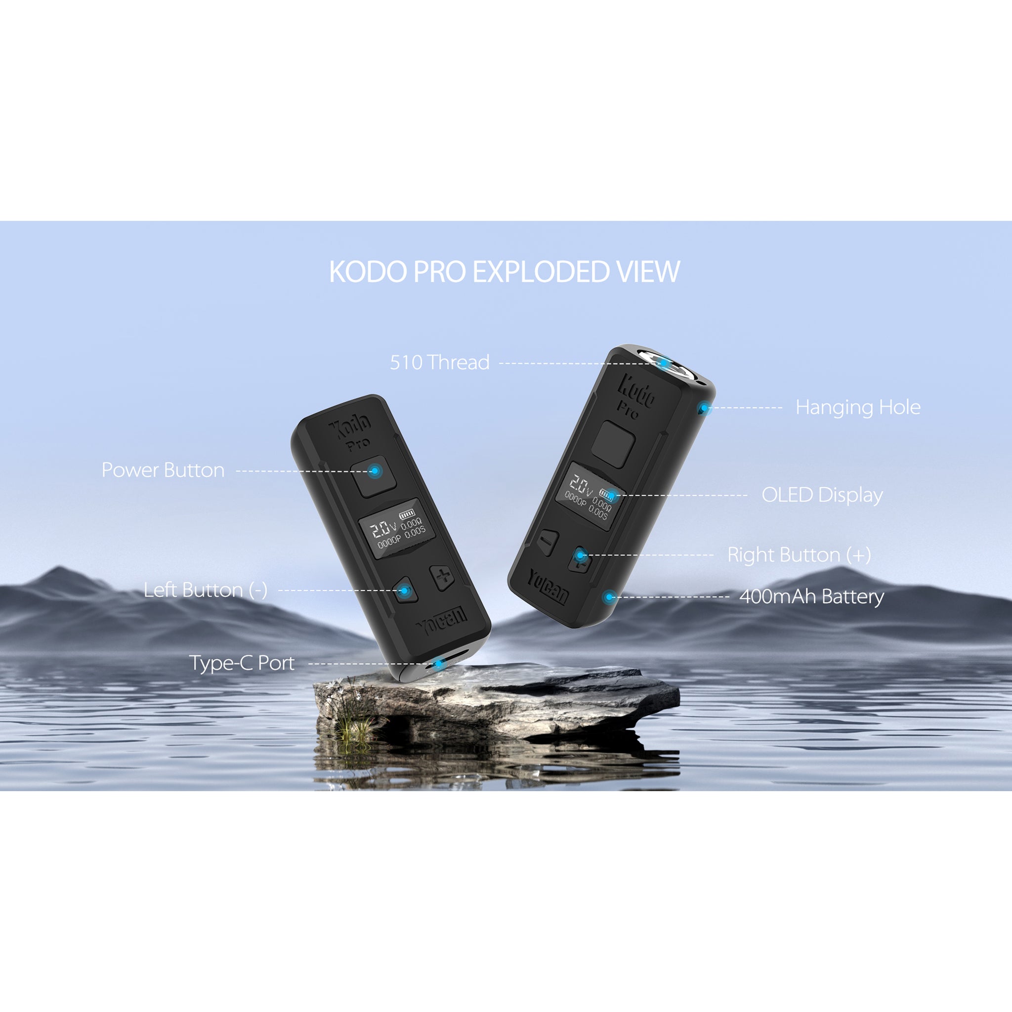 Yocan Kodo Pro Cart Battery STASHPH Yocan Kodo Pro Cart Battery STASHPH